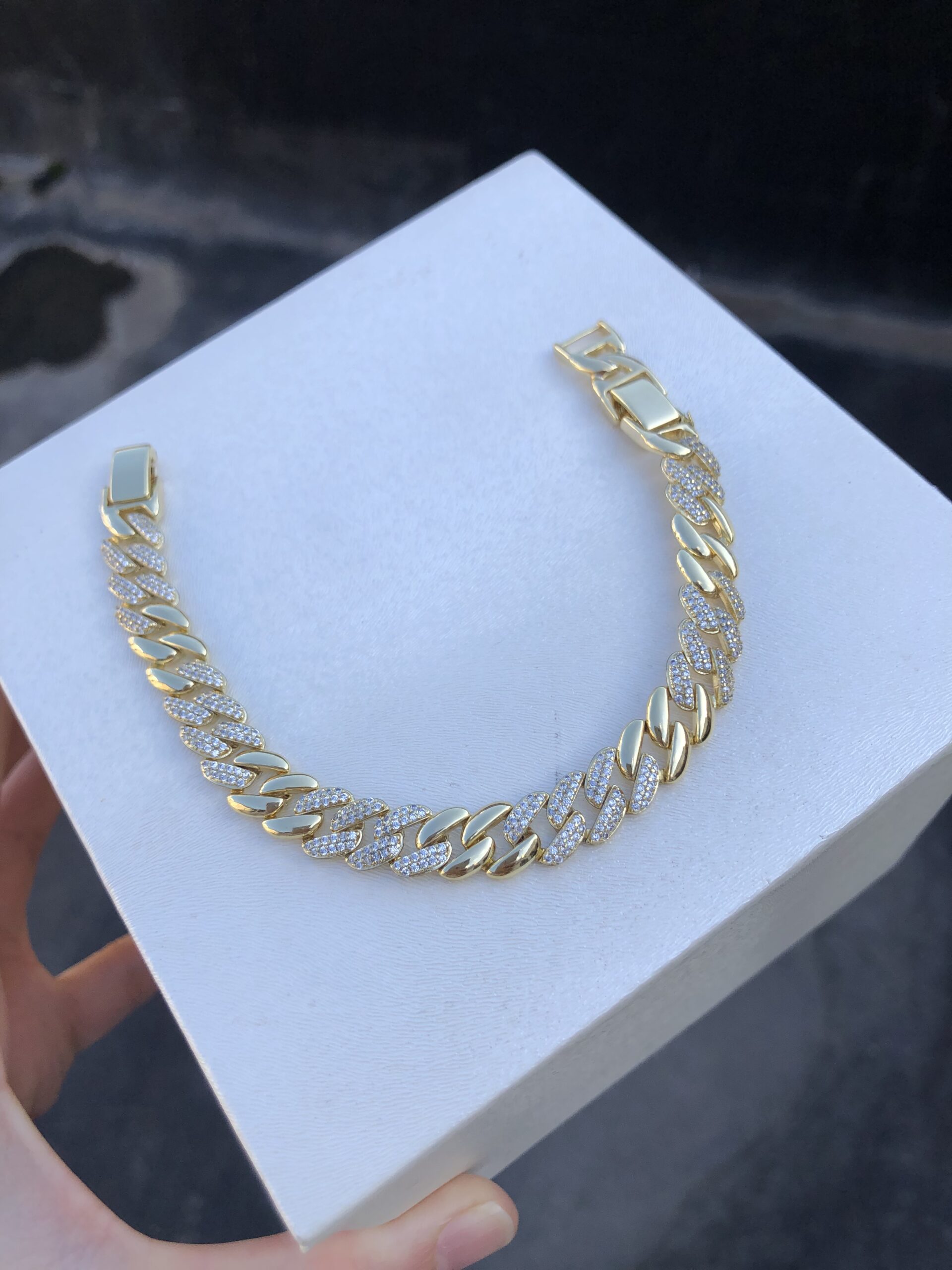 Taşlı Gurmet Vip Seri Bileklik -14k - Görsel 2